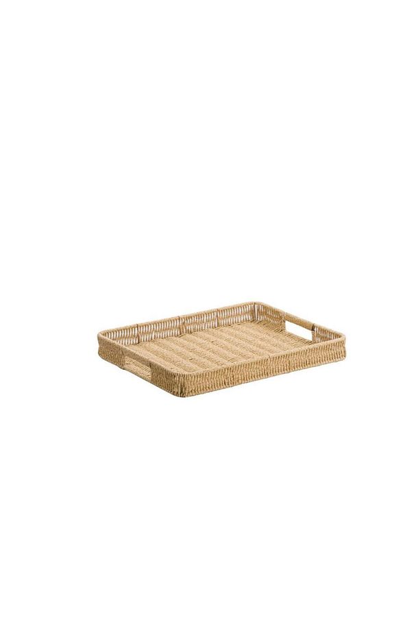 SENTETİK HASIR DİKDÖRTGEN TEPSİ 29CM - 1