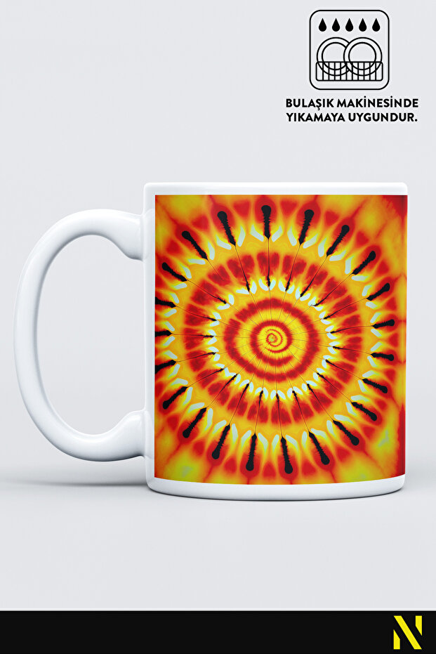 Batik Patterned Colorful Mug – 330 ml Mug |   Stylish and Durable Design - 2