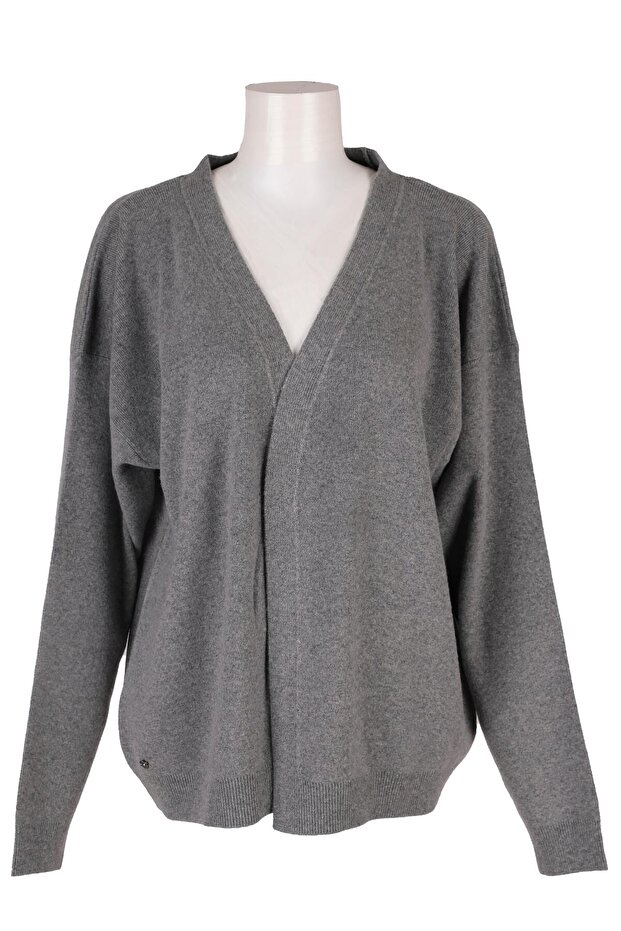 Over Size Triko Hırka - 3