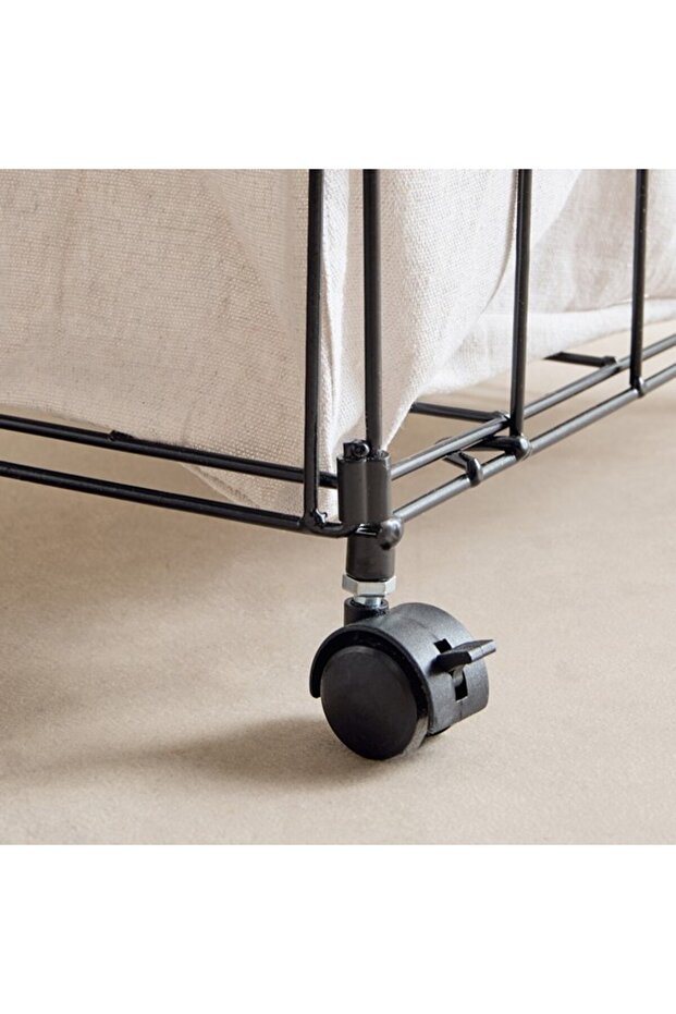 Knock Down Laundry Hamper with Castor Wheels - 5