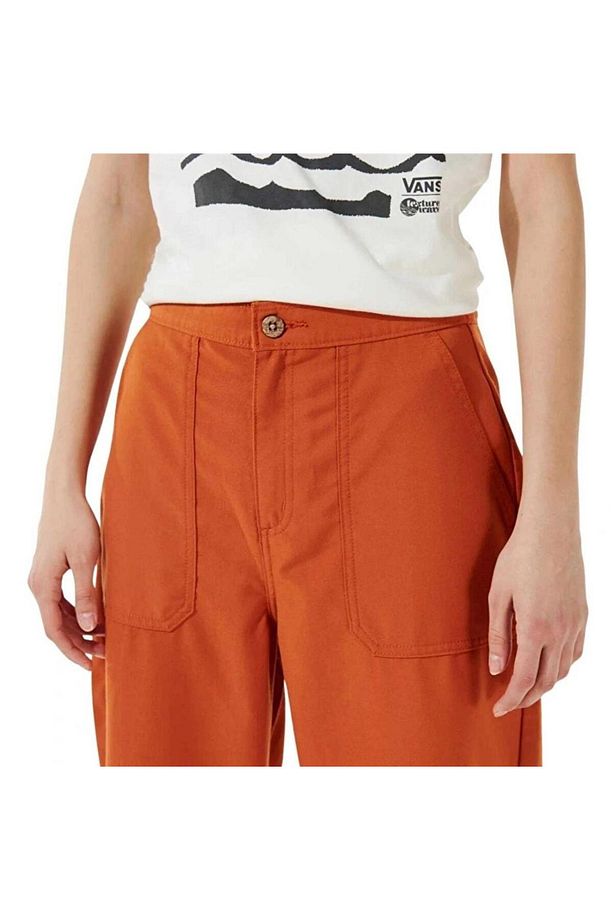 0a7rvuyv41-r Textured Waves Pant Kadın Pantolon Kahve - 3