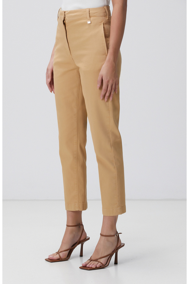 Bej Basic Casual Pantolon - 2