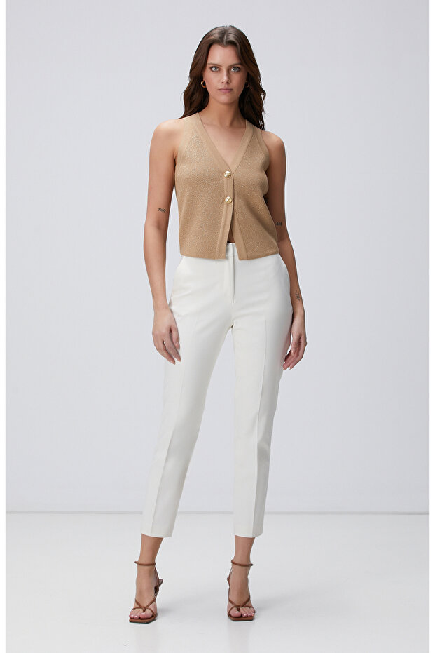 Kırık Beyaz Pantolon - 1