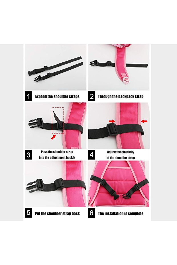 Backpack Chest Strap, School Bag Chest Strap, Backpack Accessory, Bag Strap - 7