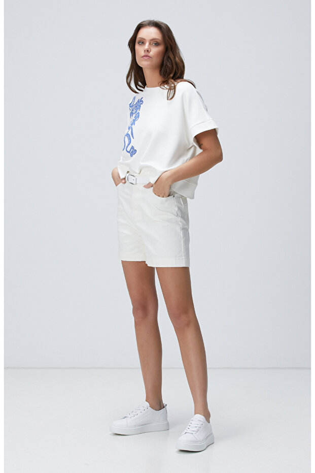 Kırık Beyaz Sweatshirt - 3