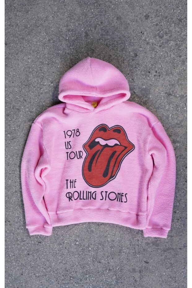 سويت شيرت من الصوف باللون الوردي من The Rolling Stone