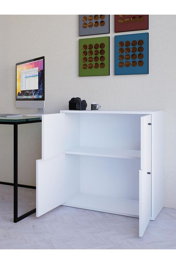 Çok Amaçlı Dolap, Raflı Ayakkabılık, Banyo Dolabı, Mutfak Dolabı, 1. Sınıf Mdf - 3