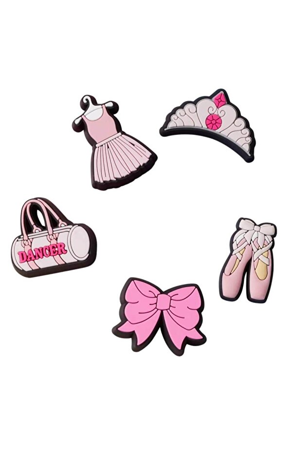 Jibbitz Ballet Class 5 Pack Charms - 3