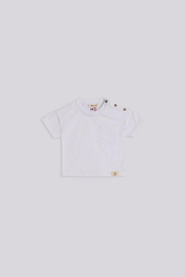 تيشيرت بيبي بوي أبيض من BG Store