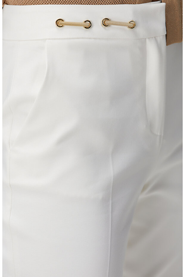 Kırık Beyaz Pantolon - 5