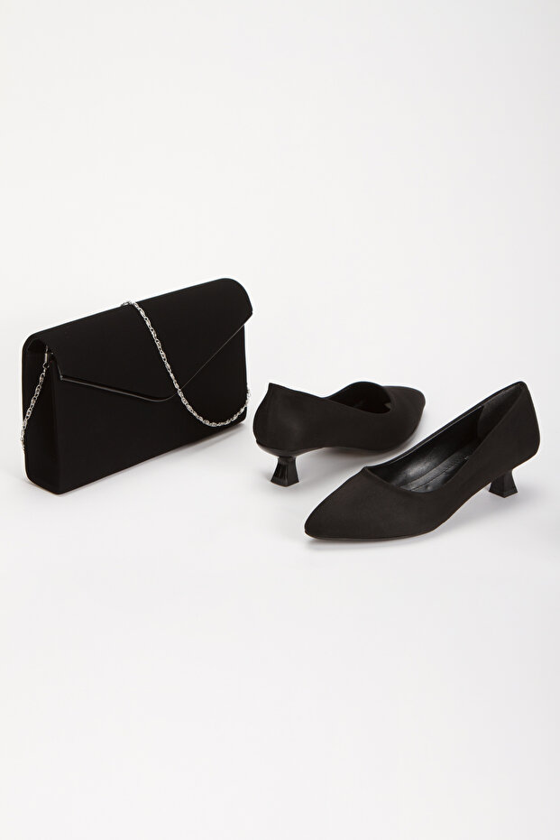 Women's Thin Heels Pointed Toe Stiletto and Bag Set