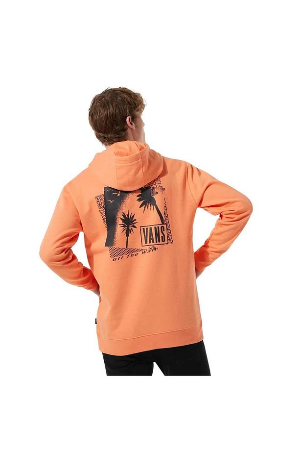 Palm Tree Po Erkek Turuncu Kapüşonlu Sweatshirt - 5