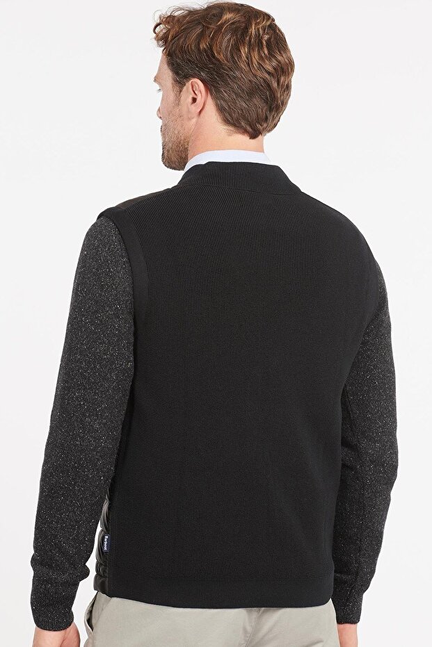 Essential Zip Kapitoneli Yelek Bk31 Black - 4