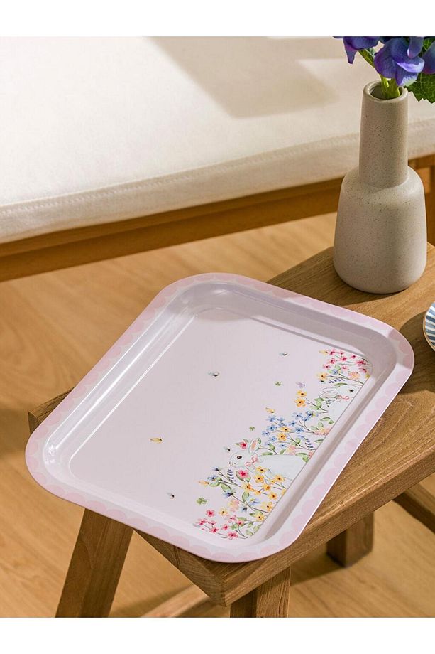 LCW HOME Çiçek Baskılı Tepsi 30 Cm - 2