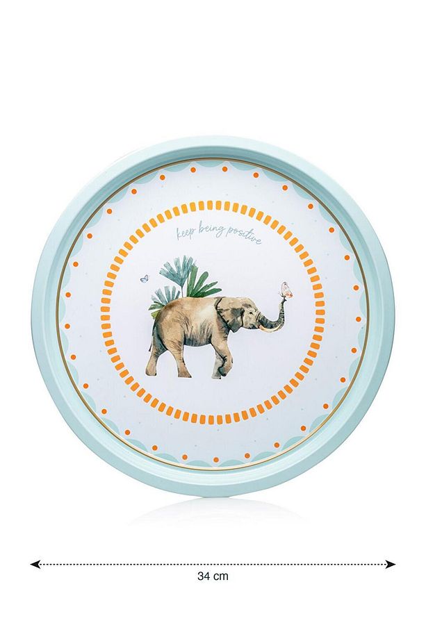 LCW HOME Fil Baskılı Metal Tepsi 34 Cm - 4