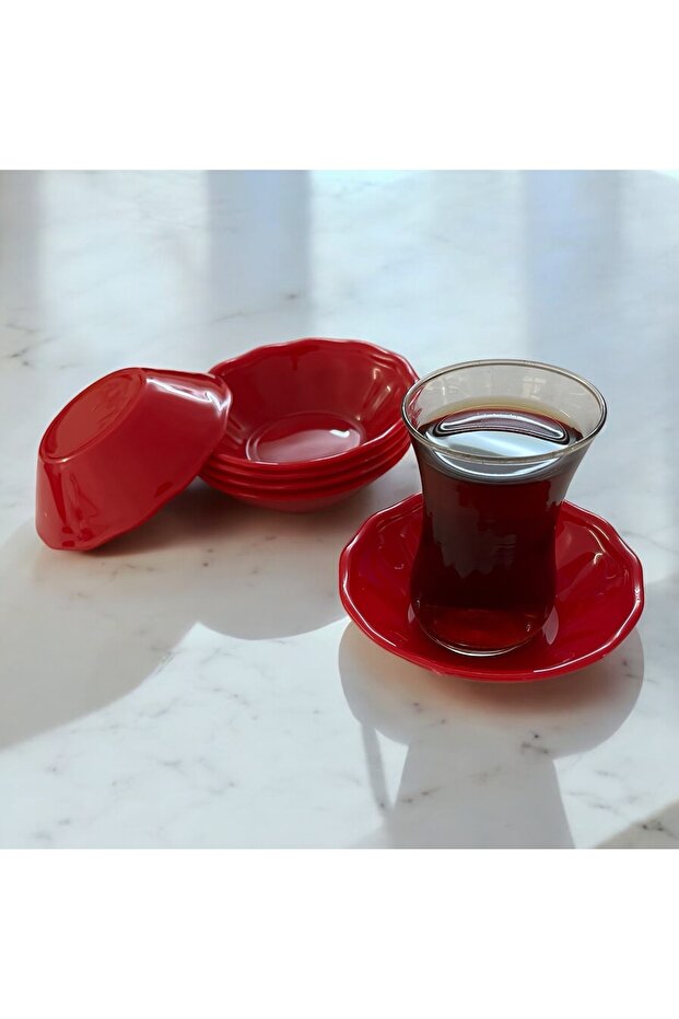 24 Adet Çay Tabağı Plastik - 2