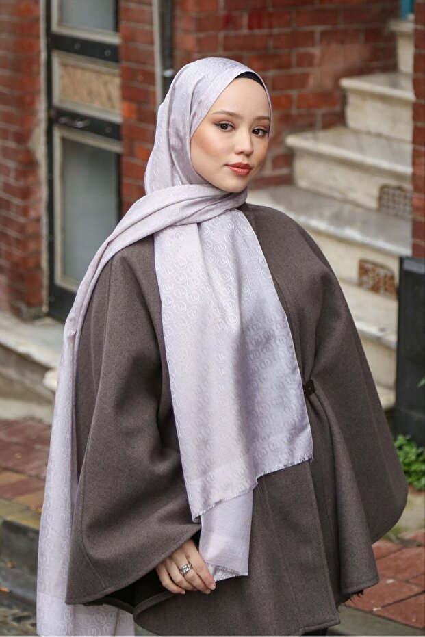 Hint Ipek Monogram Şal - 1