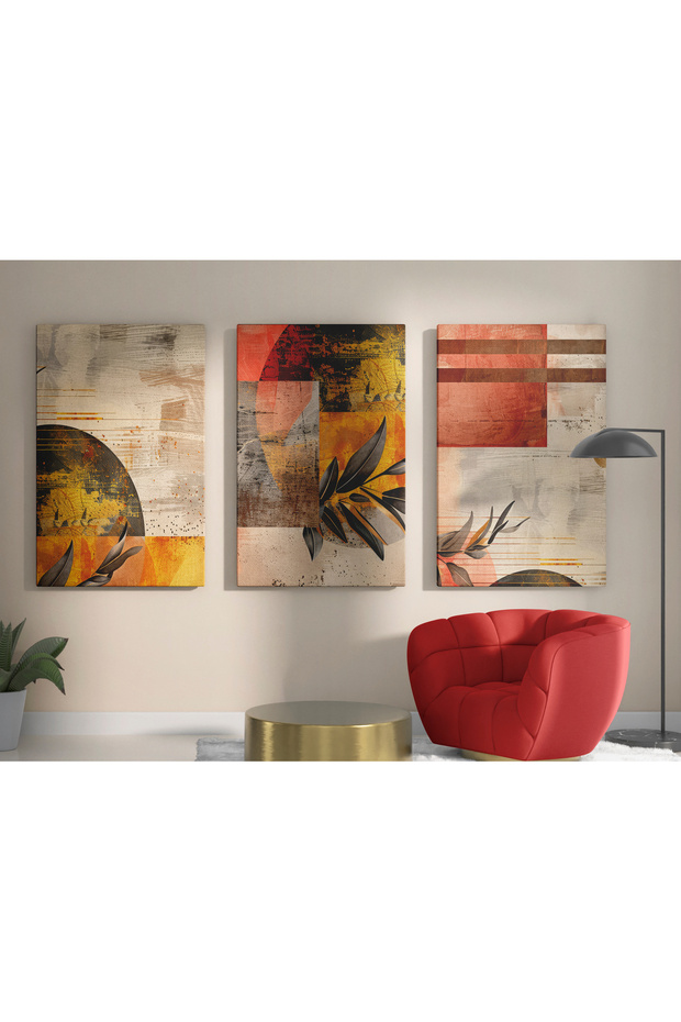 3 Parça Kanvas Tablo - 2