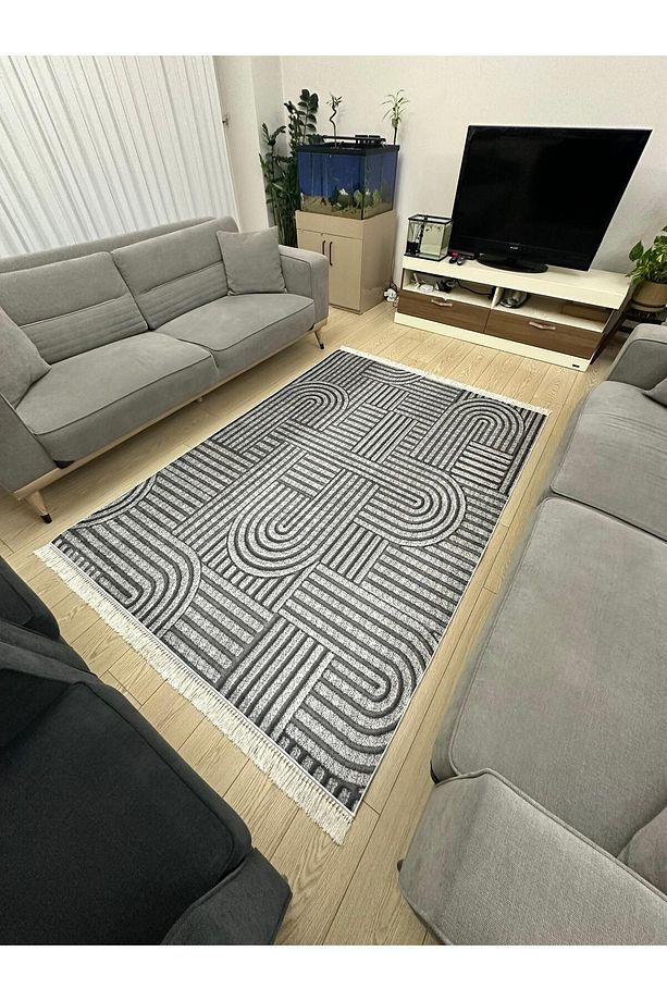 Yıkanabilir Kaymaz Taban Salon ve Oturma odası Halısı 4m² Dört Metrekare ve 6m² Altı Metrekare Ölçü - 2