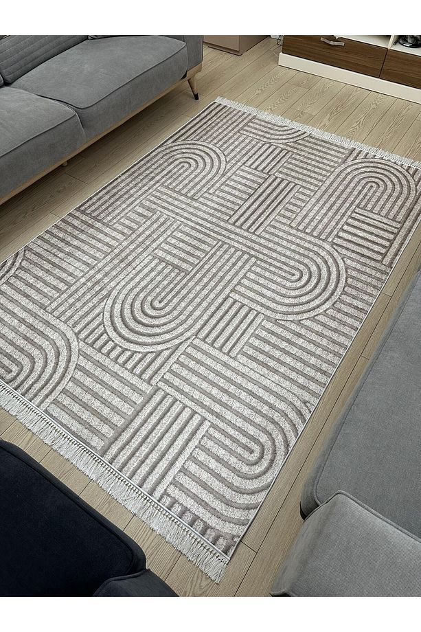 Yıkanabilir Kaymaz Taban Salon ve Oturma odası Halısı 4m² Dört Metrekare ve 6m² Altı Metrekare Ölçü - 3