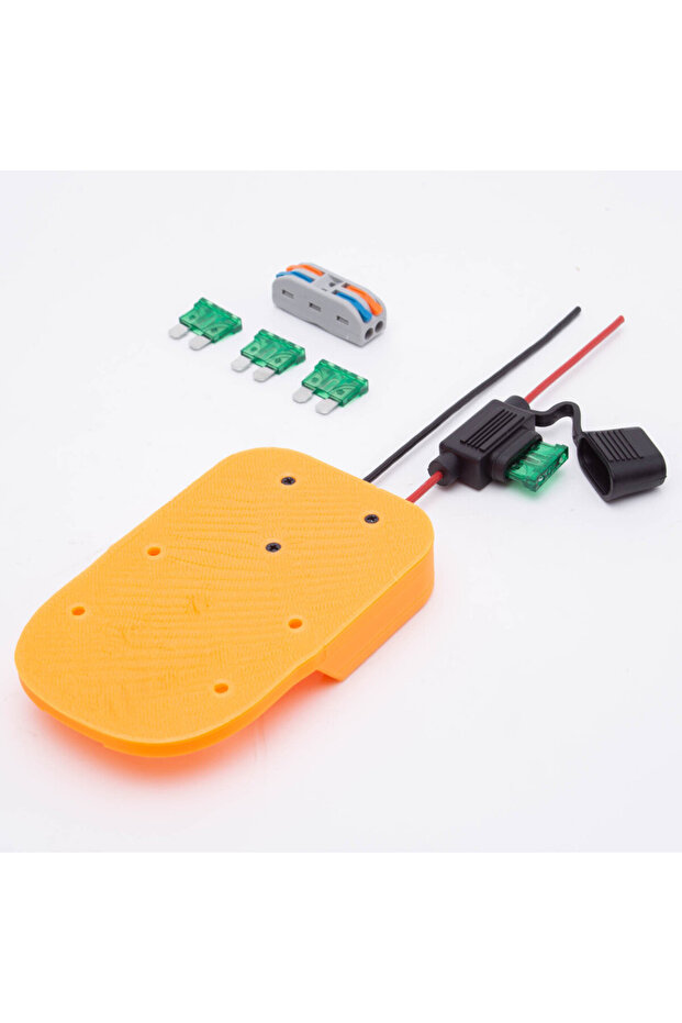 With fuse DIY Adapter Power Wheel Battery Converter For Ridgid AEG 18V Lithium Battery for Rc Car, R