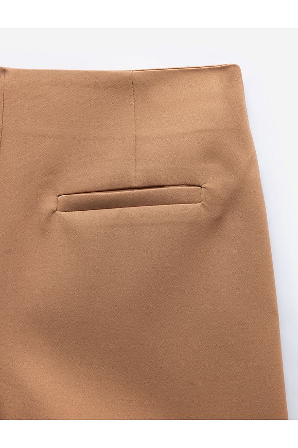 Regular Fit Tek Cep Detaylı Mini Şort Etek - 6