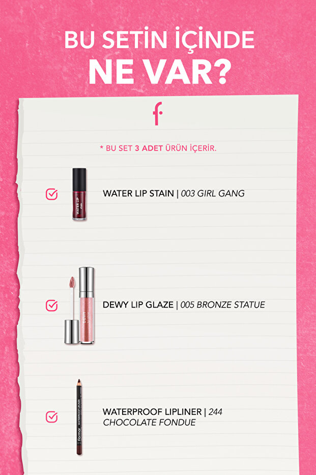 Cherry Cola Lips 3'lü Dudak Seti - 3