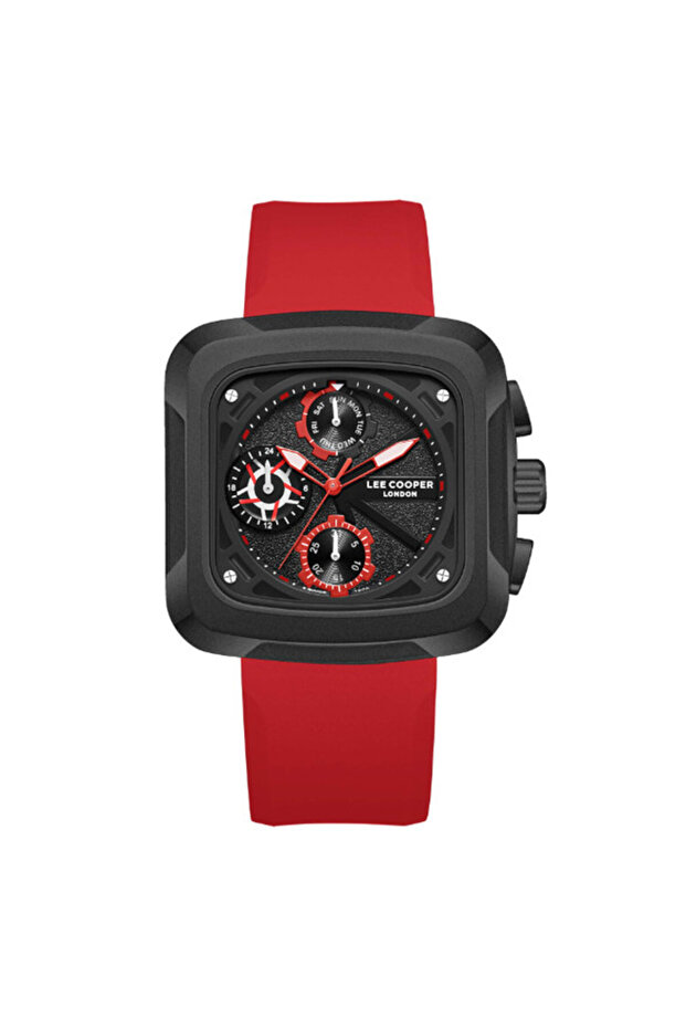 Lee Cooper Men's Multi Function Black Dial Watch - LC08012.658