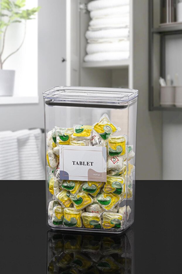 Tablet Vacuum Rectangular 3.1 Lt Storage Container - 3