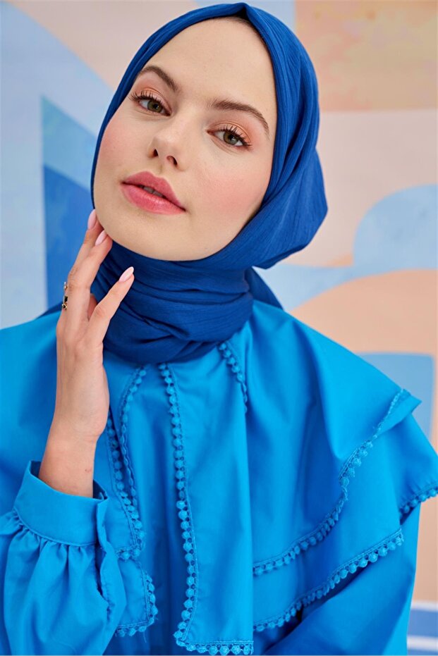 Lien Örme Şal İndigo - 6