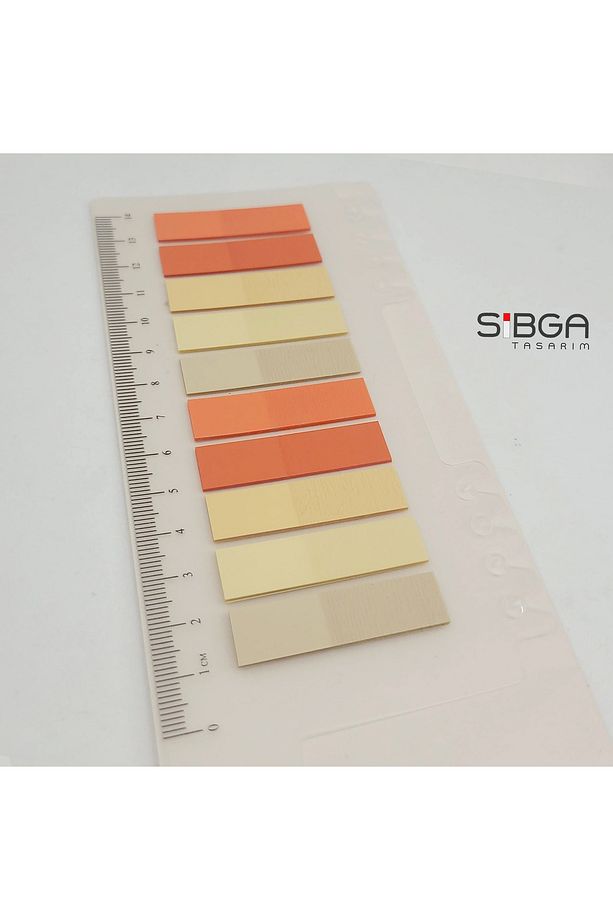 Şeffaf Turuncu Sarı Postit Post-it Post It. Kitap Ayracı Ayraç Postit Sticker Not Kağıdı 200 Yaprak - 4