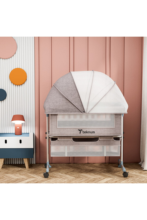 سرير بجانب السرير - عاجي - 5