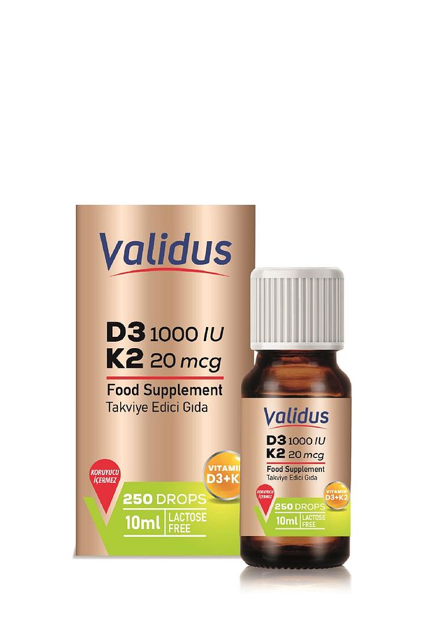 Vitamin D3 + Vitamin K2 Drops 10 ml - 1