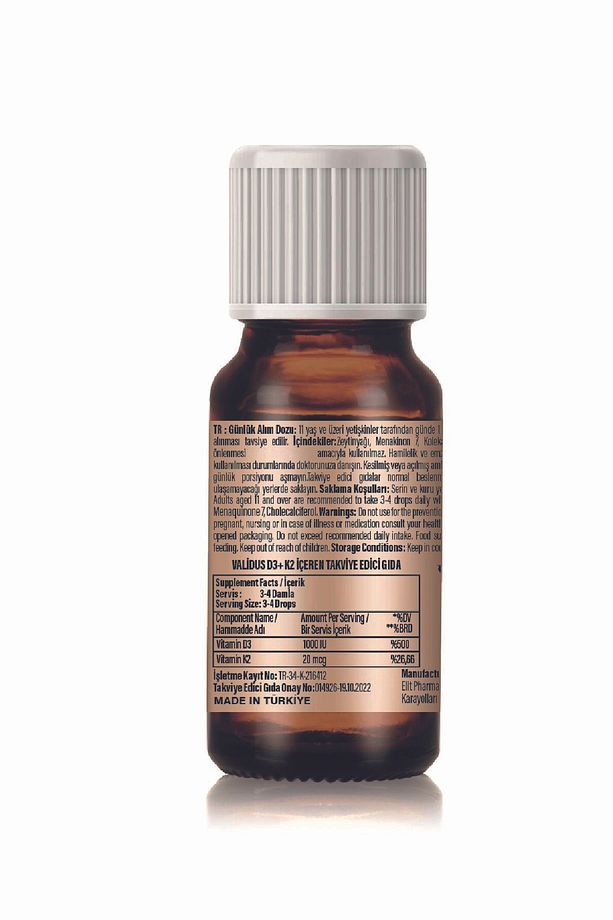 Vitamin D3 + Vitamin K2 Drops 10 ml - 2