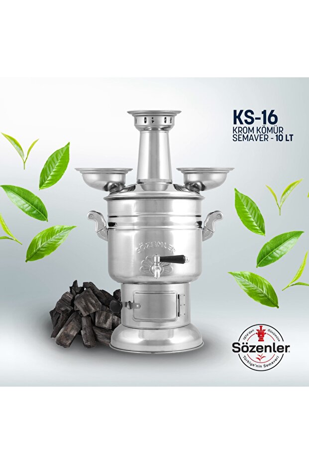 10 Lt Kömürlü Semaver