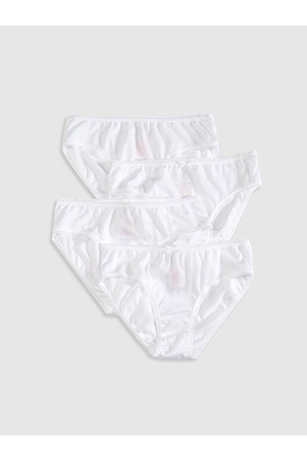 Kız Çocuk Pamuklu Külot 4'lü (S1) - 1