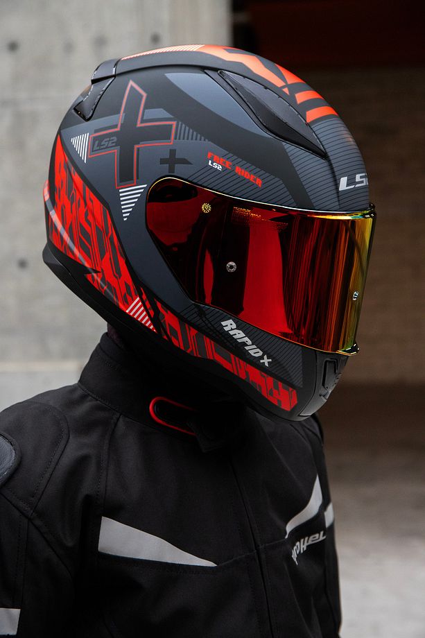 RAPID 2 XTREET MAT SİYAH-KIRMIZI KASK - 2