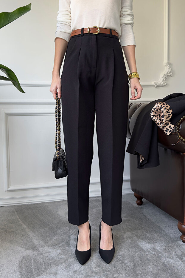 Leopard Sleeve Layered Jacket Set - Black - 5