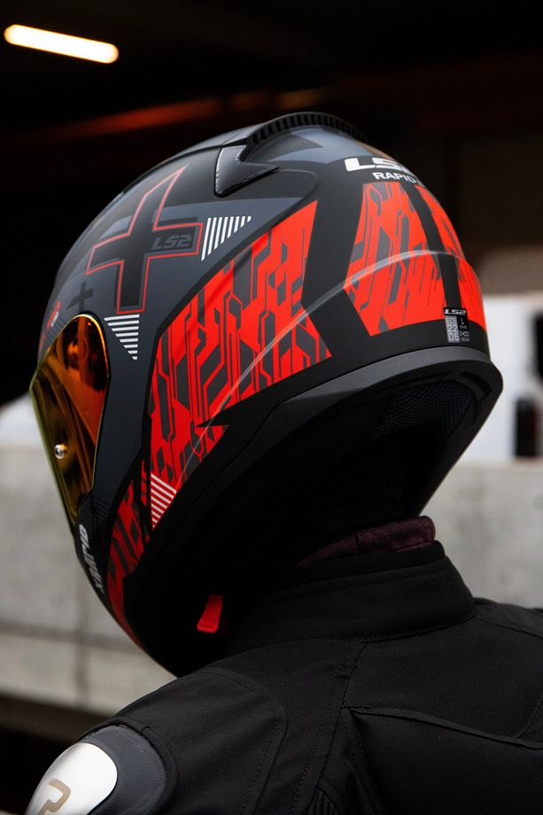 RAPID 2 XTREET MAT SİYAH-KIRMIZI KASK - 7