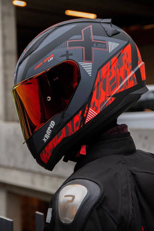 RAPID 2 XTREET MAT SİYAH-KIRMIZI KASK - 3