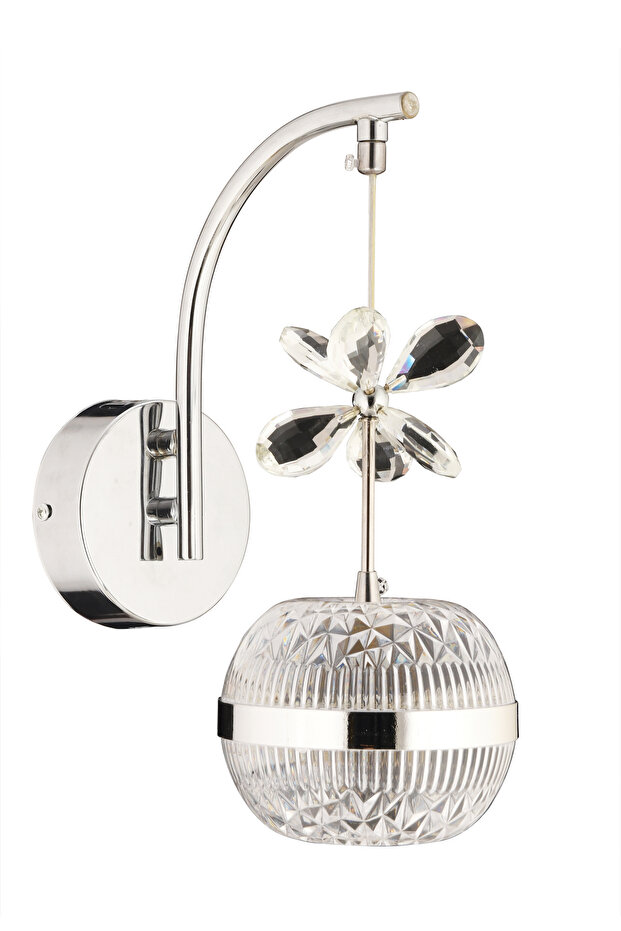 PRENSES KROM Ledli APLİK Salon Mutfak Oda Oturma Odası Hol Ledli  Aplik SB-LD-704 - 2