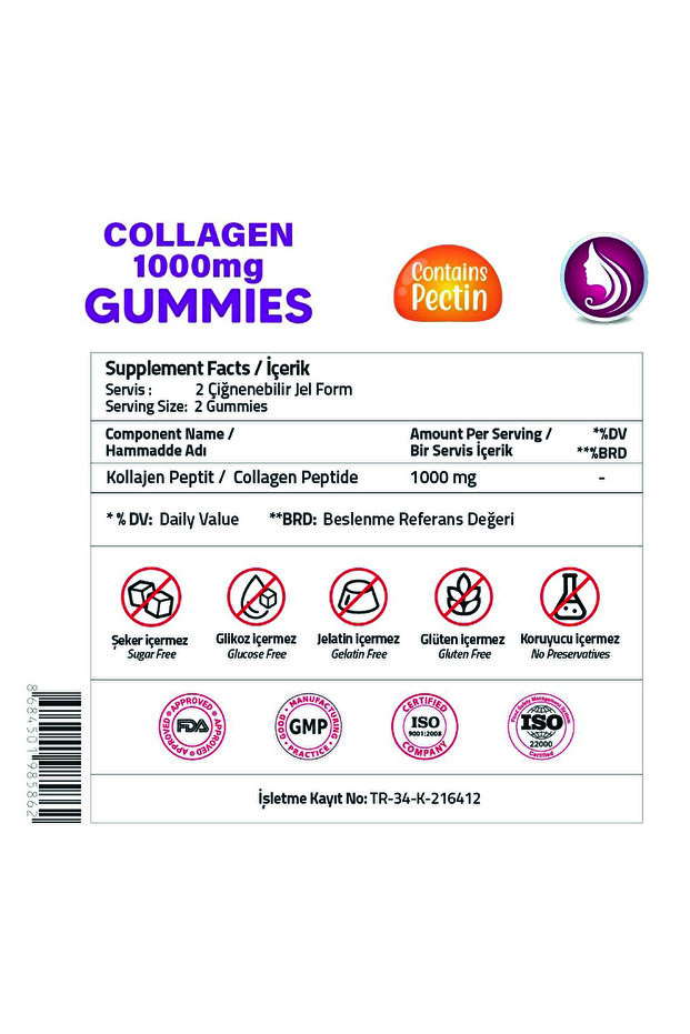 Collagen 1000 Mg 60 Gummies - 3