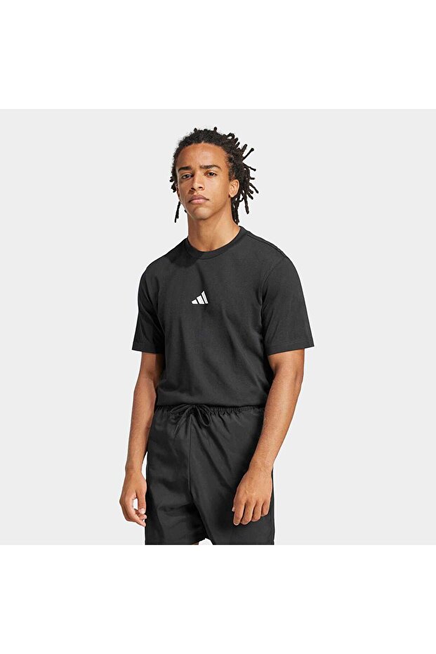 Essentials Small Logo Single Jersey Tişört - 1