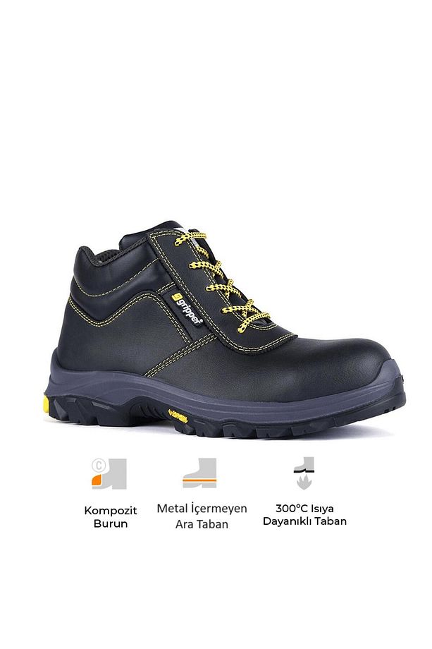Gobi Gpr 25 S3 Hro Src Vidala Deri Kompozit Burunlu Kevlar Ara Tabanlı Iş Botu - 1