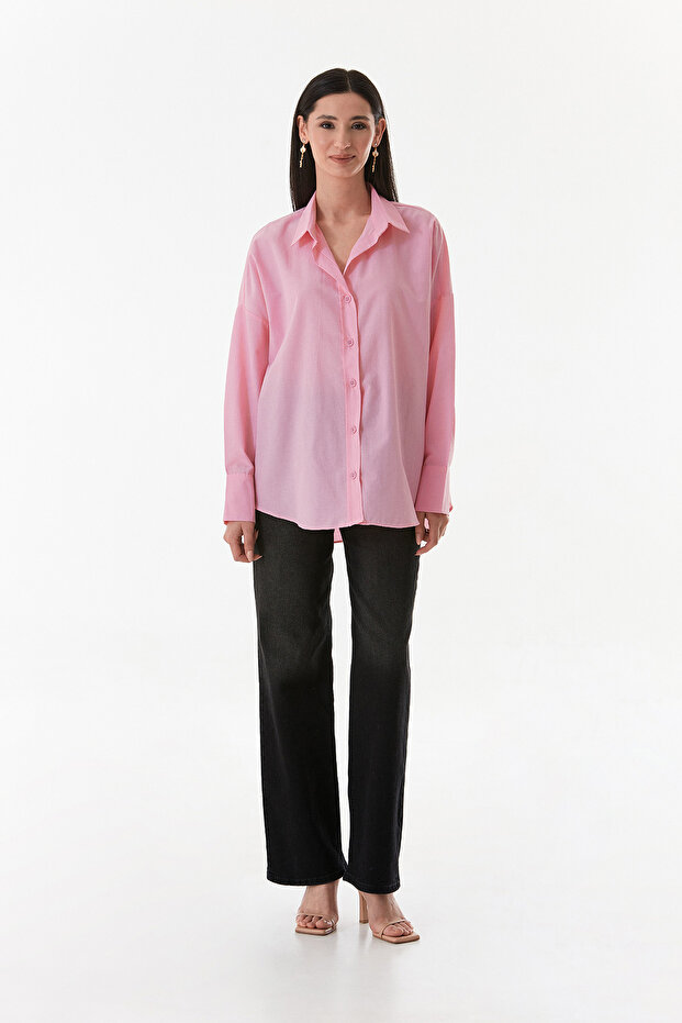 قميص كاجوال أساسي طويل الظهر - 2