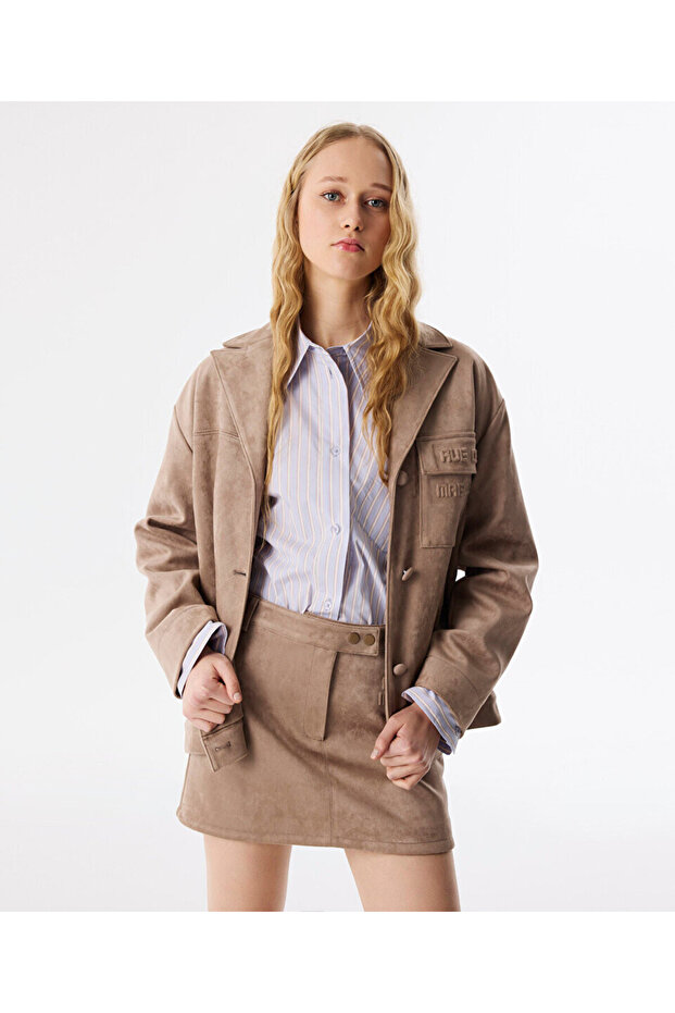 3D SLOGAN BASKILI CEKET - 2