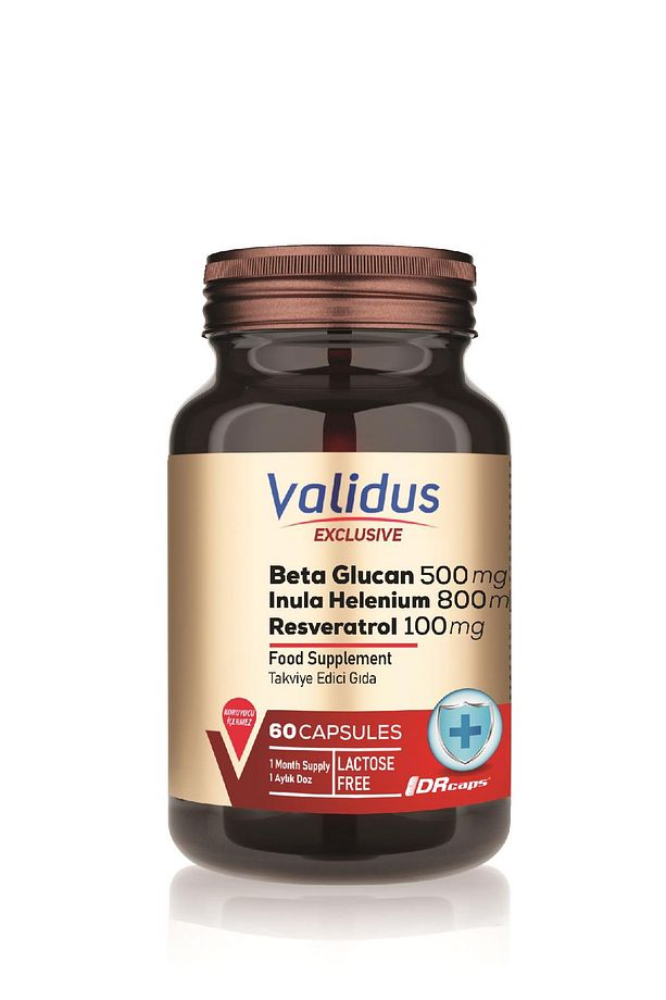 Beta Glucan 500 Mg + Inula Helenium + Resveratrol 60 Capsules - 1