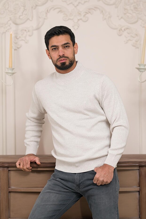Turtleneck Thick Wool Men's Knitwear Sweater