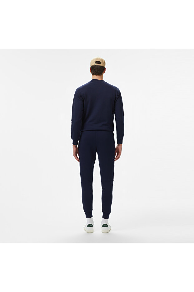 Erkek Slim Fit Organik Pamuk Lacivert Eşofman Altı - 3