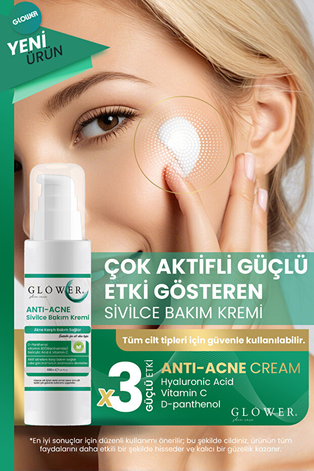Önleyici, Ve Karşıtı, Akne, Siyah Nokta Leke,giderici, Yüz Kremi 100ML - 3